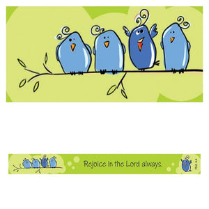 Magnetic Strip-Rejoice In The Lord Always (7 1/2" x 3/4") (Pack Of 6)