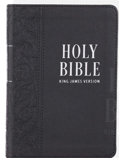 KJV Large Print Compact Bible-Black Faux Leather