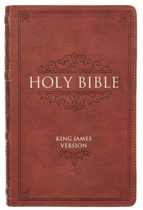 KJV Giant Print Bible-Brown Faux Leather Indexed