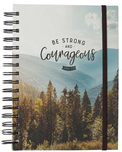Journal-Be Strong And Courageous w/Elastic Closure