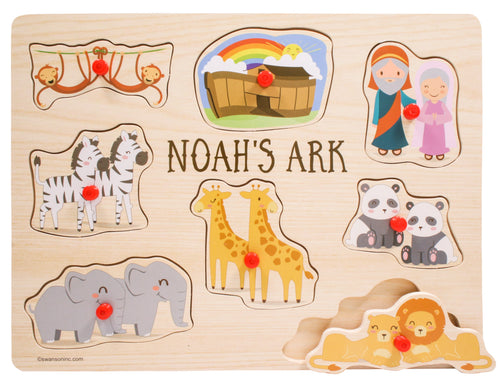 Peg Puzzle-Noah's Ark (8 Pieces)