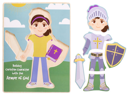 Puzzle-Armor Of God-Build-A-Kid Girl (6 Pieces)