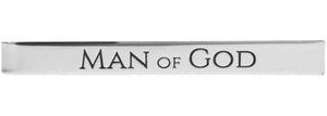 Tie Bar-Man Of God-Etched w/Gift Box-Silvertone