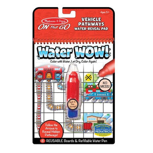 Water Wow! Vehicles Pathways Activity Book (Ages 3+)