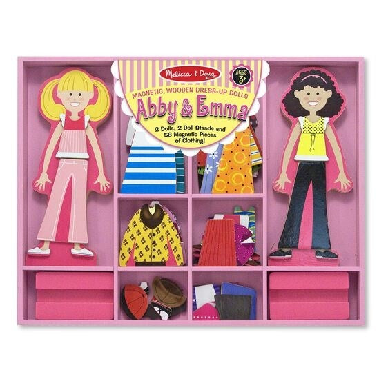 Magnetic Play-Abby & Emma Dress-Up Set (Ages 3+)