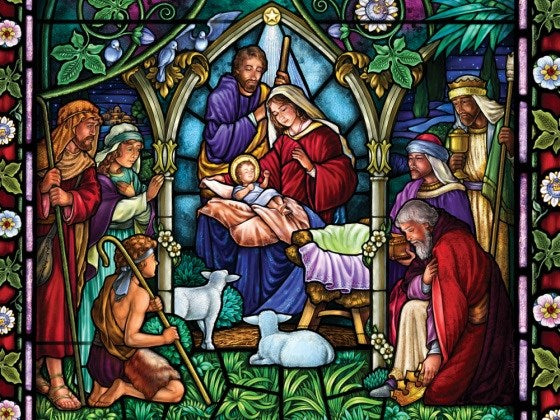 Large Advent Calendar-Evening Nativity (11 x 14)