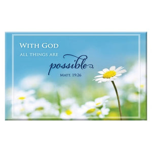 Magnet-All Things Are Possible/Daisy (2.1" x 3.1")