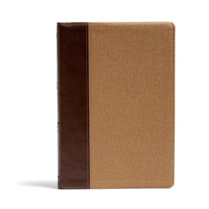 KJV Study Bible (Full-Color)-Brown/Tan LeatherTouch