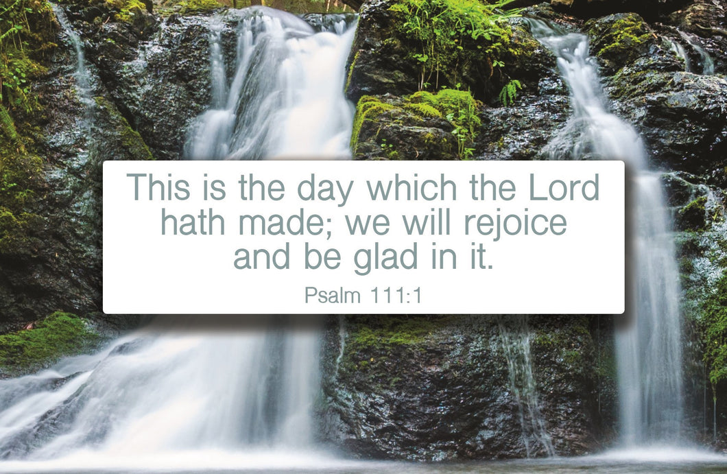 Postcard-This Is The Day Which The Lord Hath Made (Psalm 111:1) (Pack Of 25)