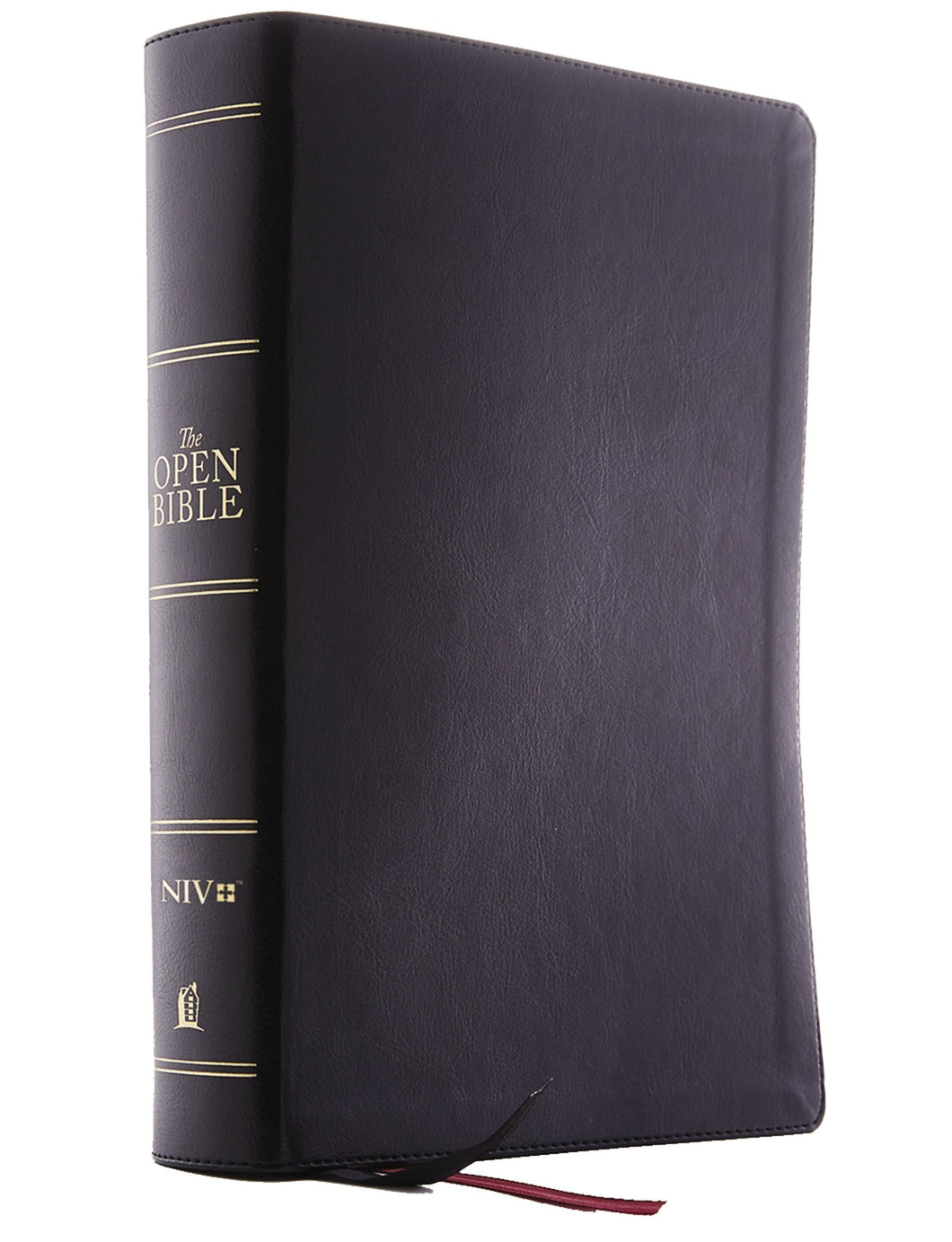 NIV The Open Bible (Comfort Print)-Black Leathersoft Indexed