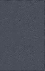 Spanish-NBLA MacArthur Study Bible (Biblia De Estudio Macarthur)-Slate Blue Genuine Leather