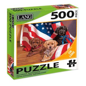 Jigsaw Puzzle-American Puppy (500 Pieces)