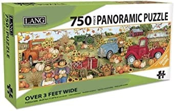Jigsaw Puzzle-Harvest Truck (750 Piece Panoramic)