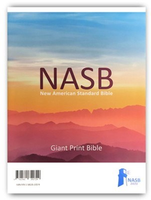NASB 2020 Giant Print Text Bible-Maroon Hardcover (#3312)