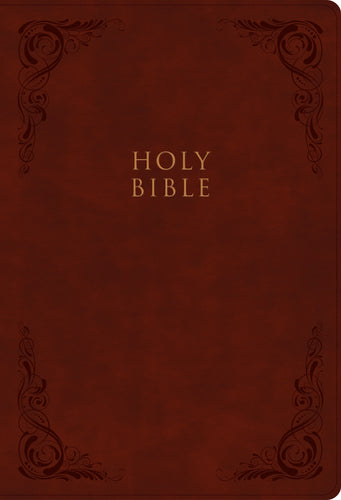 KJV Super Giant Print Reference Bible-Burgundy LeatherTouch