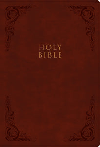 KJV Super Giant Print Reference Bible-Burgundy LeatherTouch