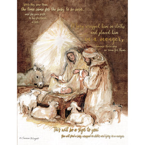 Card-Boxed-Away In A Manger (Box Of 18)