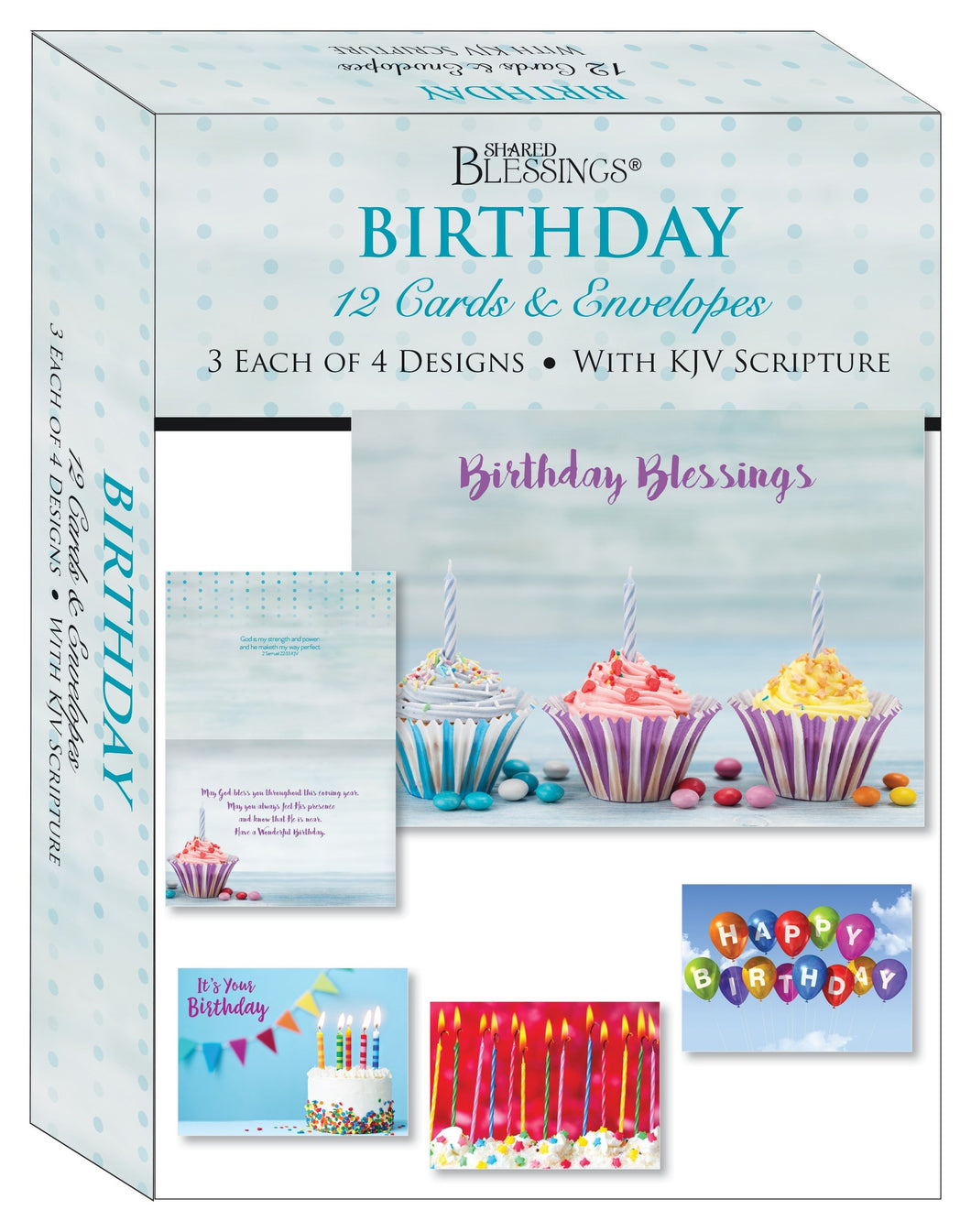 Card-Boxed-Shared Blessings-Birthday Let's Celebrate (Box Of 12)