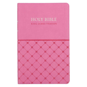 KJV Gift Edition Bible-Pink Faux Leather