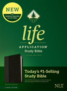 NLT Life Application Study Bible (Third Edition)-RL-Black/Onyx LeatherLike