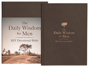 KJV The Daily Wisdom For Men Devotional Bible-Hardcover DiCarta