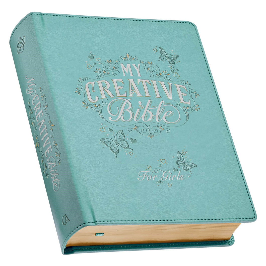 ESV My Creative Bible For Girls-Teal Faux Leather Hardcover