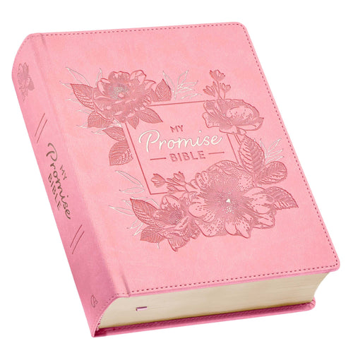 KJV My Promise Bible-Pink Square Faux Leather Hardcover