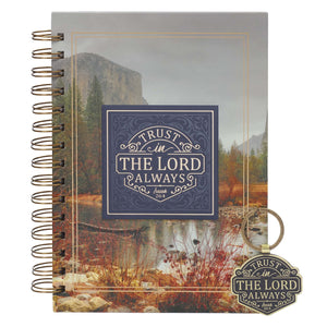 Boxed Gift Set-Trust in the Lord Always Journal And Key Ring Isaiah 26:4 (GS358)