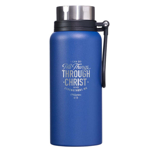 Water Bottle-All Things Through Christ Phil 4:13 (Stainless 34 OZ)