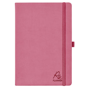 Strauss Undated Planner Faux Leather Pink
