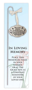 Memorial Garden Stake w/Ornament-Those We Love (18"H Stake-3.75"W Ornament)