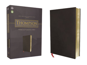 NASB 1977 Thompson Chain-Reference Bible-Black Bonded Leather