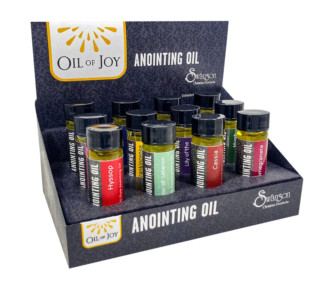 Anointing Oil-Assorted Scented Display-1/4oz (Pack of 12)