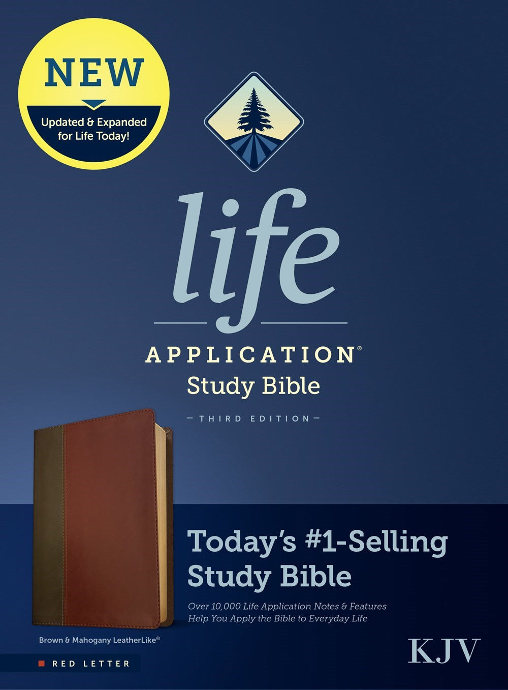 KJV Life Application Study Bible (Third Edition)-RL-Brown/Mahogany LeatherLike