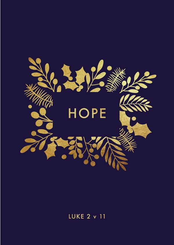 Boxed Cards: Card-Christmas-Hope (Matthew12:21) (Pack Of 6)