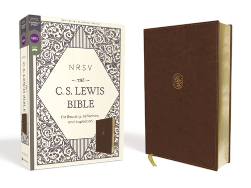 NRSV The C. S. Lewis Bible (Comfort Print)-Brown Leathersoft