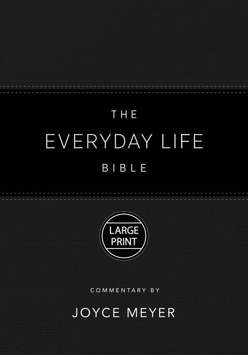 Amplified The Everyday Life Bible Large Print-Black LeatherLuxe