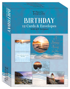 Card-Boxed-Birthday-Ocean View (Box Of 12)