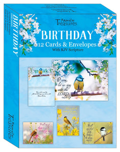 Card-Boxed-Birthday-Songbirds (Box Of 12)