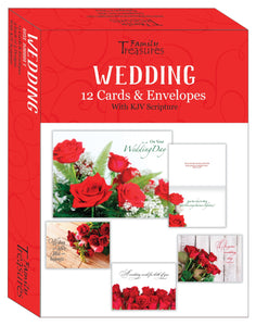 Card-Boxed-Wedding-Rose Bouquet (Box Of 12)