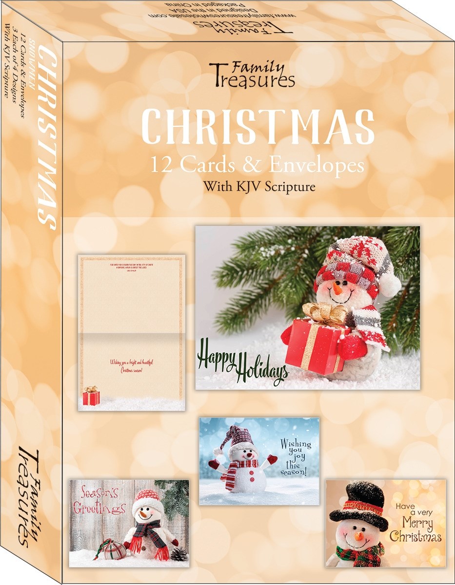 Card-Boxed-Christmas-Snowmen (Box Of 12)