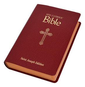 NCB St. Joseph New Catholic Bible Personal Size-Burgundy Simulated Leather (#608/10BG)