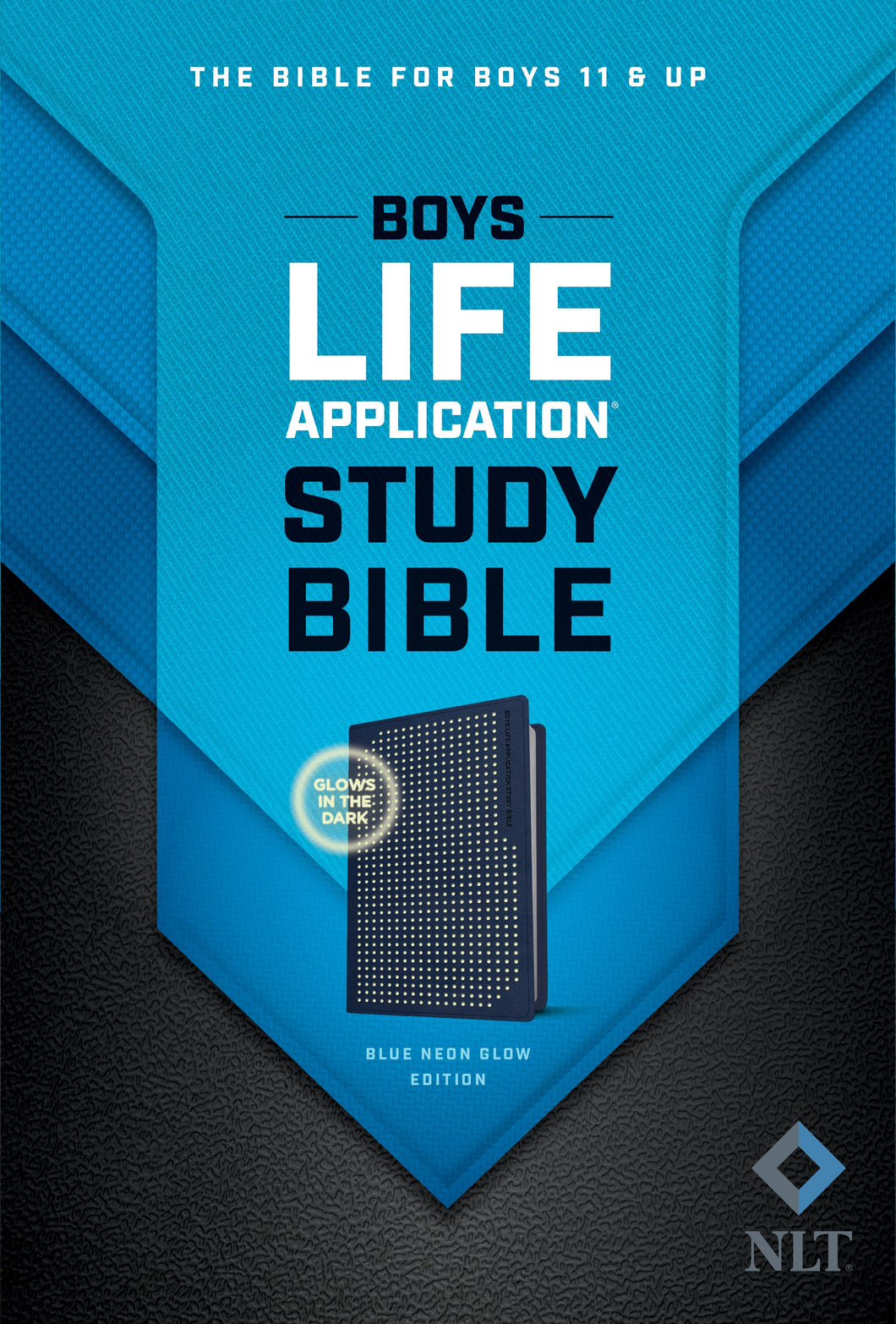 NLT Boys Life Application Study Bible-Blue/Neon Glow TuTone LeatherLike