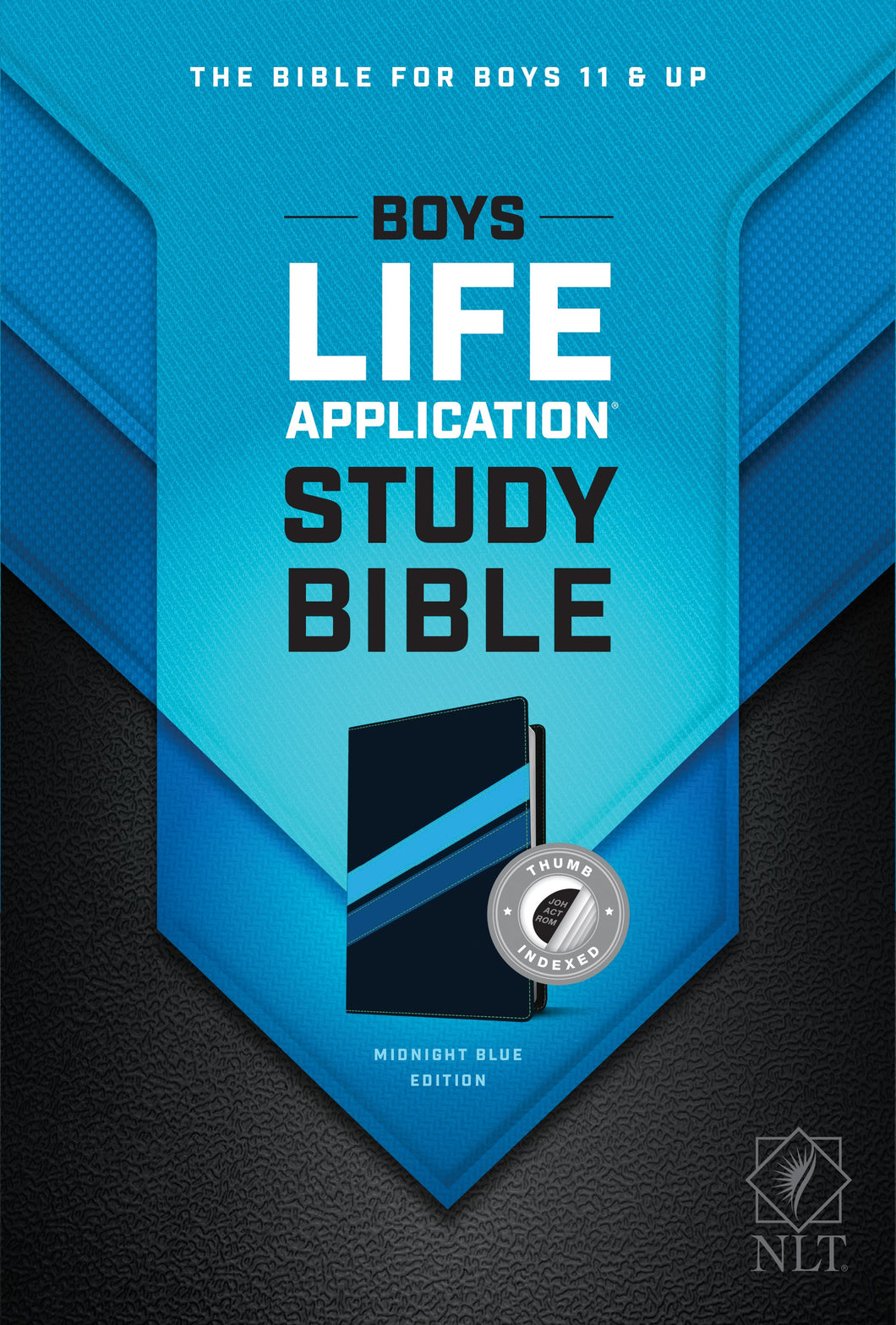 NLT Boys Life Application Study Bible-Midnight Blue TuTone LeatherLike Indexed