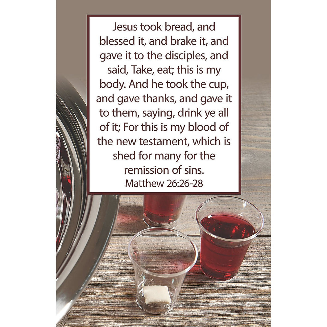 Bulletin-Jesus Took Bread  And Blessed It (Matthew 26:26-28) (Pack Of 100)