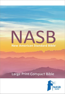 NASB 2020 Large Print Compact Bible-Blue Leathertex