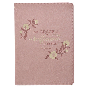 Journal-My Grace is Sufficient-Faux Leather-Mint