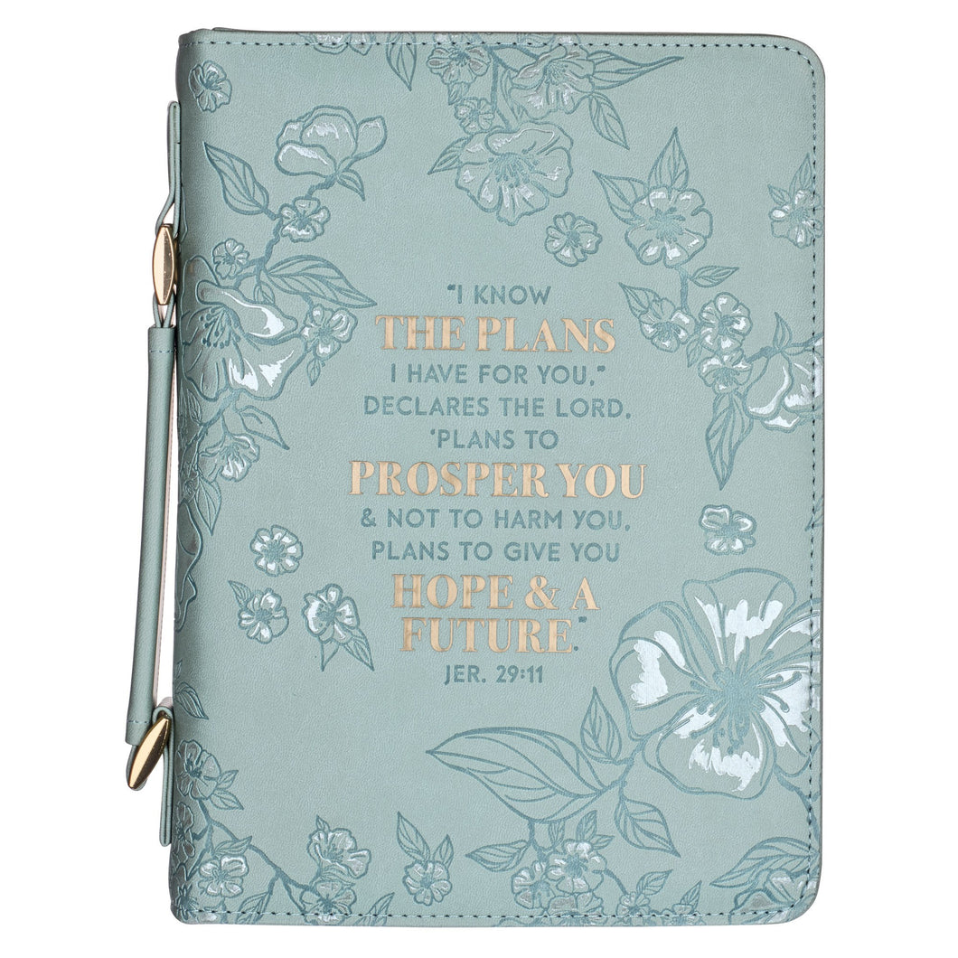 Bible Cover-Fashion-I Know The Plans-Mint-LRG