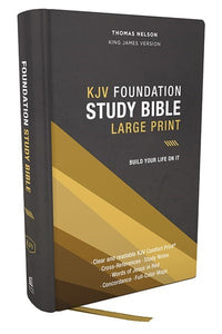KJV Foundation Study Bible/Large Print (Comfort Print)-Hardcover Indexed