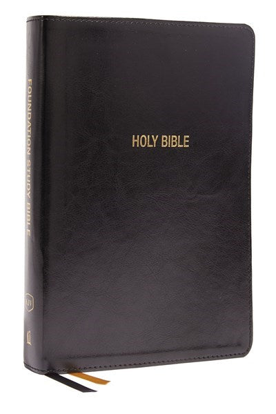 KJV Foundation Study Bible/Large Print (Comfort Print)-Black Leathersoft Indexed